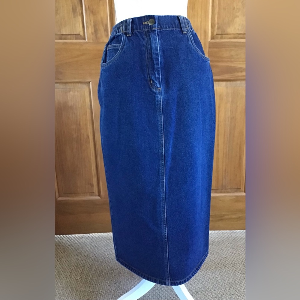 L L Bean denim skirt M